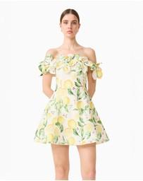 Elliatt - Hana Off The Shoulder Mini Dress In Yellowmulti