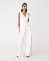 Forcast - Ami V-Neck Linen Vest