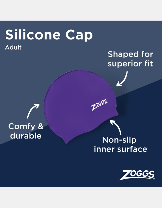 Zoggs - Plain Colour Silicone Cap