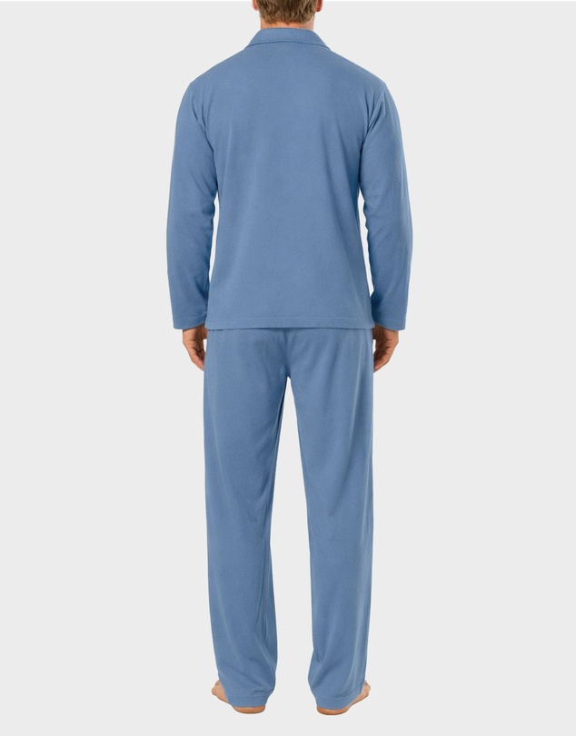 Mitch Dowd - Mens Cotton Jersey Pyjama Set - Blue