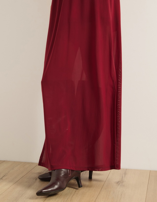 Atmos&Here - Bree Mesh Maxi Skirt With Side Split