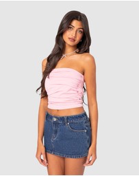 EDIKTED - Isabella Ruched Tube Top