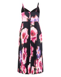 City Chic - Ariana Pleat Print Maxi Dress