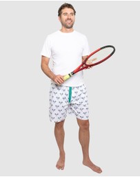 Sant And Abel - Men's Tennis Navy Sleep Shorts