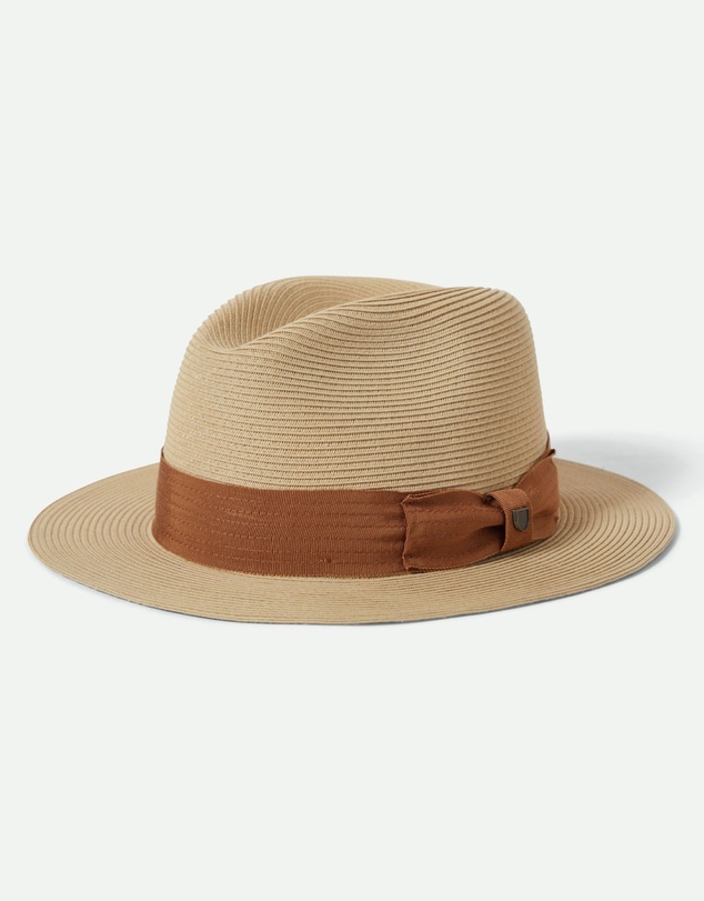 Brixton - Roma Straw Packable Fedora