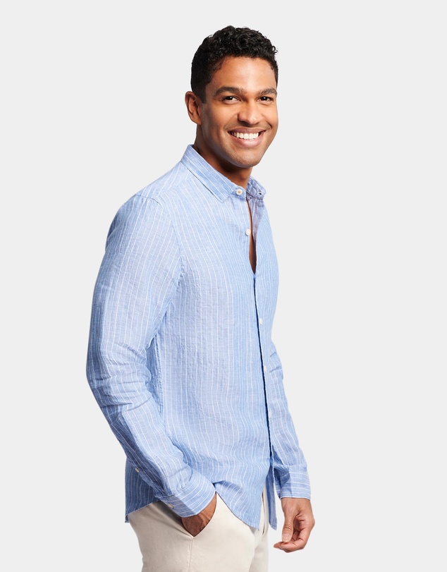 Brooksfield - Pin Stripe Linen Shirt