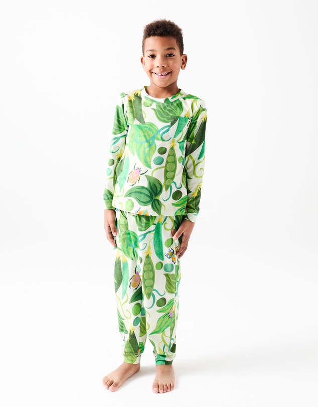 Kip&Co - Kip The Beanstalk Organic Cotton LS Top Pants Pyjama Set - Kids-Teens