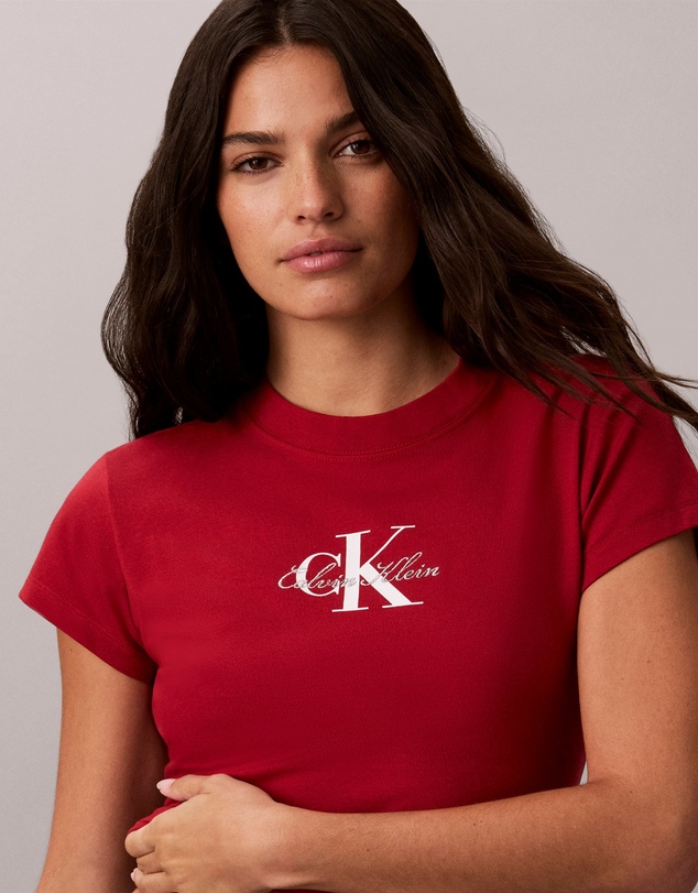 Calvin Klein Jeans - Script Monologo Baby Tee