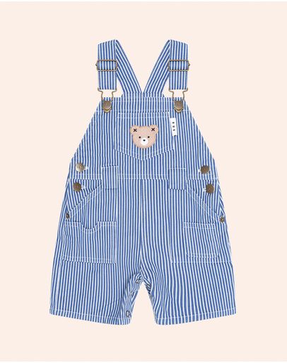 Cobalt & Almond Milk Stripe