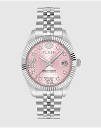 Philipp Plein - Date Superlative 34mm Silver-Tone Analogue