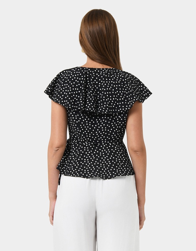 Forcast - Jules Ruffle Wrap Blouse