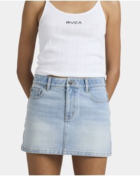 RVCA - Womens Denim Mini Skirt
