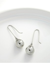 Pastiche - Silver Ball Drop Earrings