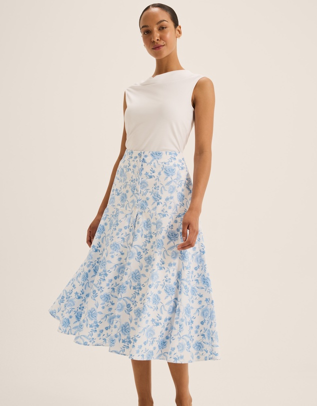 Review - Charlotte Floral Midi Skirt