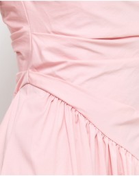 AERE - Kylara Ruched Midi Dress