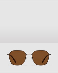 Hawkers Co - HAWKERS - Polarized Gun Metal Olive RISE Sunglasses for Men and Women UV400