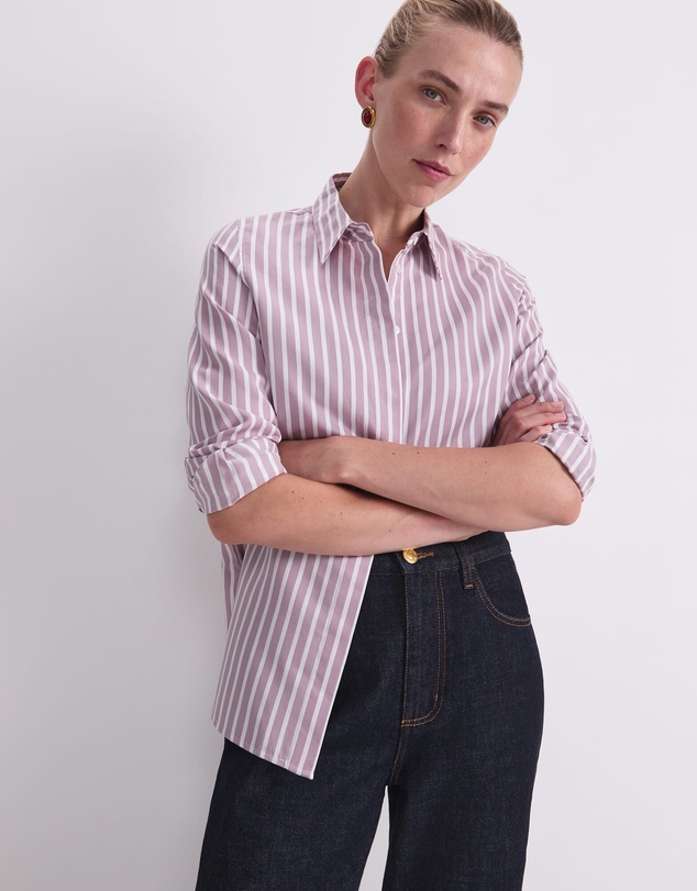 Sportscraft - Hannah Stripe Cotton Silk Shirt