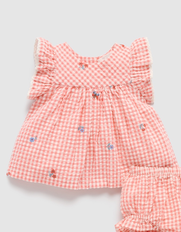 Purebaby - Gingham Set-Babies