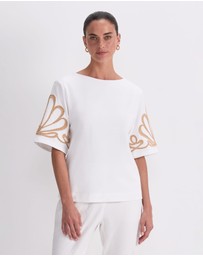 Sportscraft - Eliza Embroidery Top