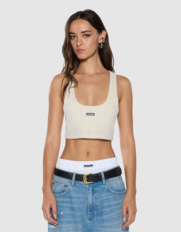 Ksubi - Sott Origin Crop Tank Cream