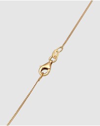 Elli Jewelry - Necklace Crystal Lemon 925 Sterling Silver Gold-Plated
