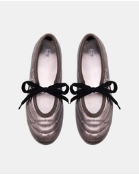 JW PEI - Erika Topstitching Lace-up Ballet Flats