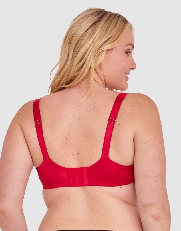 Bras N Things - Bethany Essentials Full Coverage Underwire Bra - Red