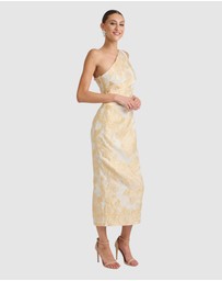 Romance by Honey and Beau - Seanna One Shoulder Midi Dress