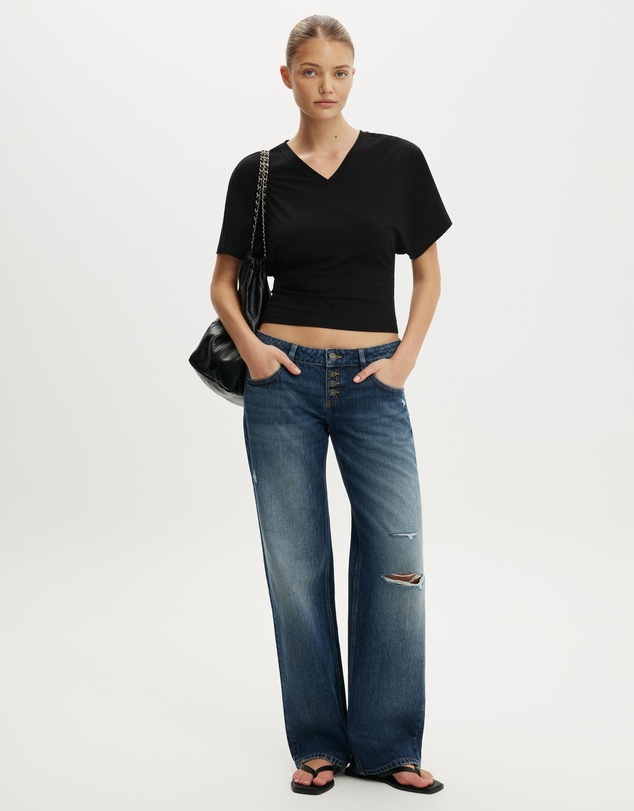 Cotton On - Blair Batwing V Neck Top