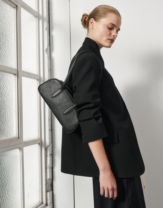 VESTIRSI - Vera Black Baguette Bag