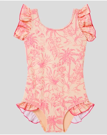 Boardies - Boardies Peach Please Little Girls Ruffles Swimsuit