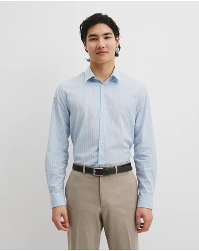 Country Road - Slim Fit Cotton Stretch Stripe Shirt