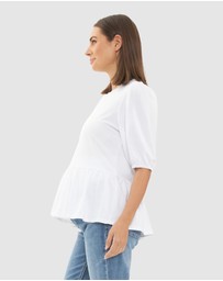 Ripe Maternity - Nadia Peplum Top