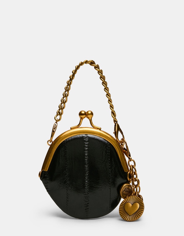 Steve Madden - Bfilo black eel clutch bag