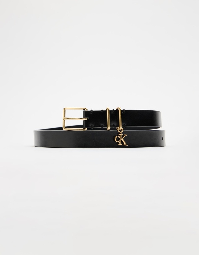 Calvin Klein - 2.5cm Monogram Charm Keeper Belt