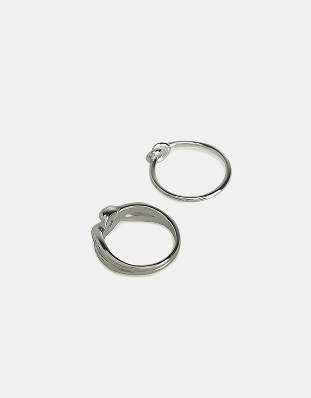 ALDO - Twisties Stainless Steel Ring Set