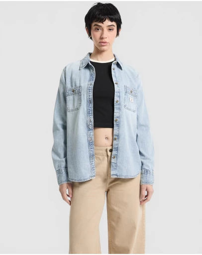 GUESS - GUESS JEANS Regular Long Sleeve Denim Shirt