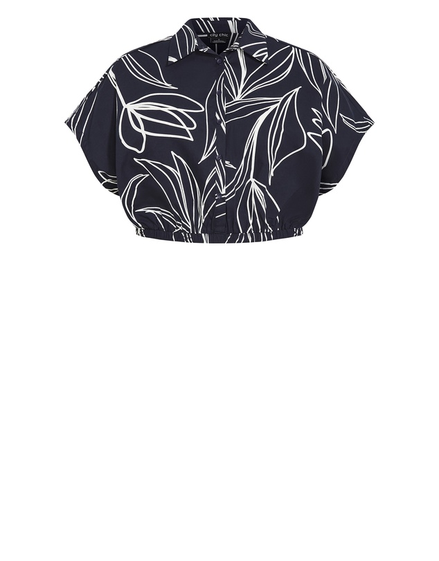 City Chic - Vacay Print Shirt