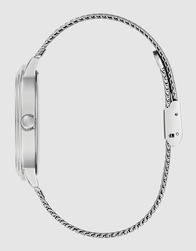 GUESS - GUESS Mens Silver-Tone Analogue Watch