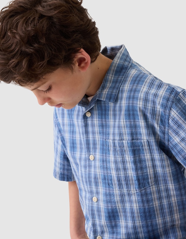 GAP - SS Plaid Top - Teens