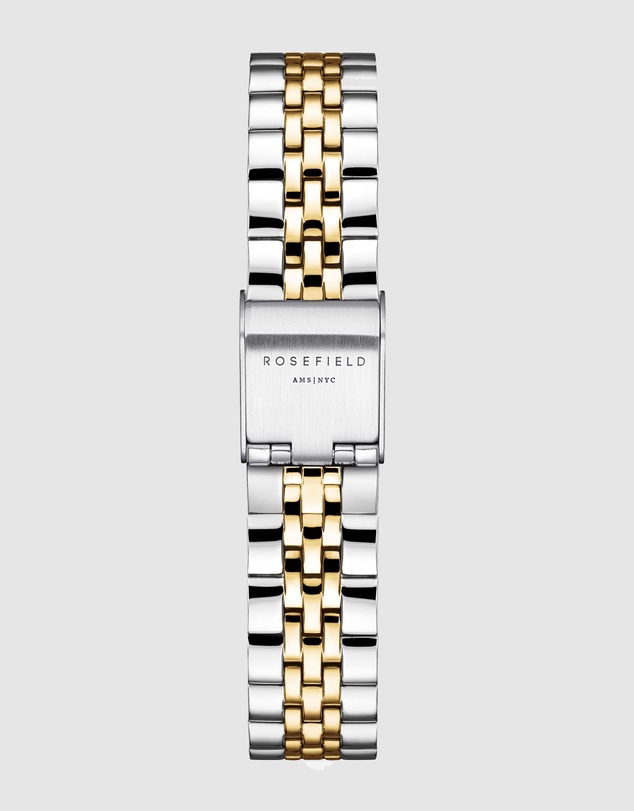 Rosefield - Small Edit Black Gold Silver Duotone Bracelet Watch