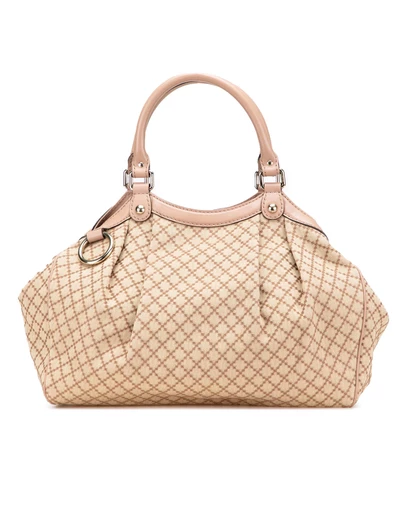 Pre-Loved by Azura Reborn - Pre-Loved gucci Elegant Quilted Pattern Handbag with Round Handles for Women