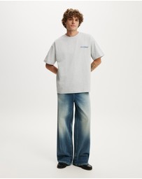Cotton On - Box Fit Text T-Shirt