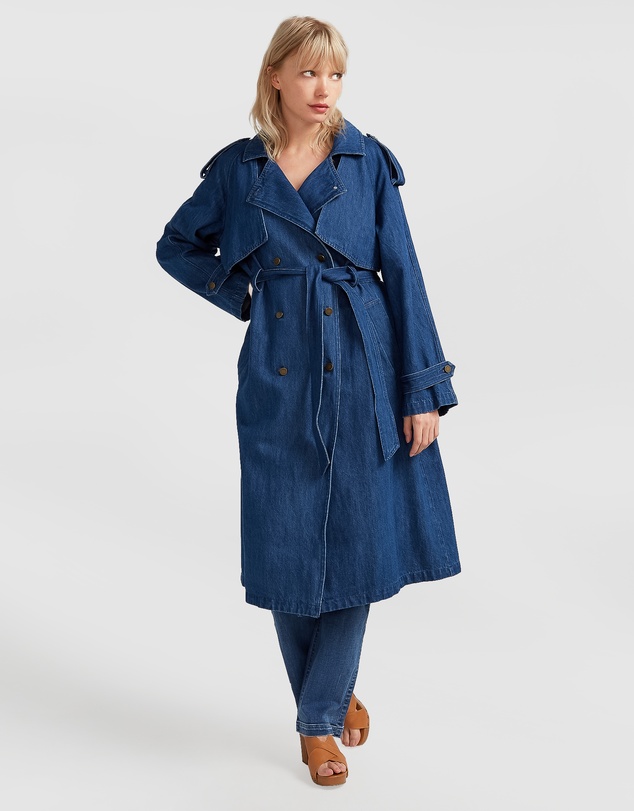 Belle & Bloom - Wild Skies Denim Trench