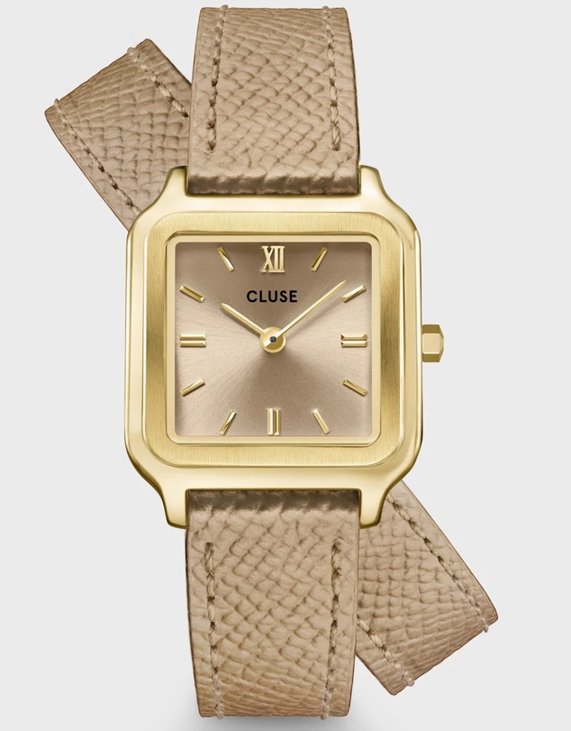 Cluse - Gracieuse Petite Double Leather Rugby Tan/Gold