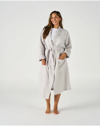 Linen House - Nimes Pure Linen Robe
