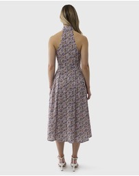 Farage - Liberty Halter Shirtdress