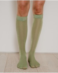 High Heel Jungle - Glitterati Tall Socks
