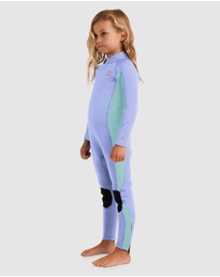 Billabong - Girls 2 to 6 3/2mm Foil Back Zip Wetsuit
