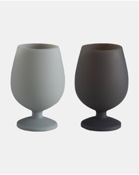 porter green - stemm | silicone unbreakable wine glasses